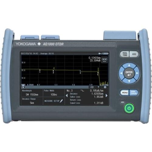 Yokogawa OTDR AQ1000 1310/1550nm 32/30 dB Multilingual with power meter and light source,Free Shipping
