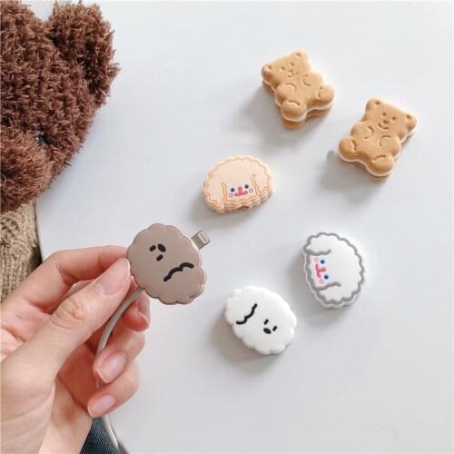 Funny Cute Charging Cable Protector Cover For Mobile Phone USB Cable Data line Fracture prevention Cartoon Animal Portable case