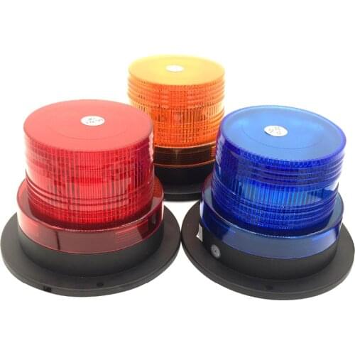 Yellow Red Blue 12V/24V LED Car Flashing Warning light Police Emergency Strobe Lights School bus safety light Beacon Lamp