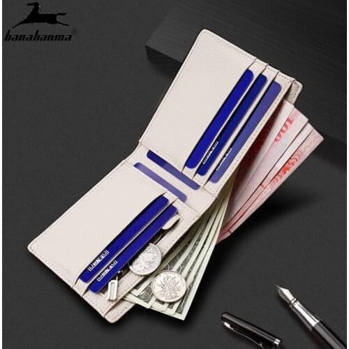 2021 Mens Wallet Microfiber Synthetic Leather Multifunctional Classic Fashion Card Holder Multi-Card Slot mens Short Wallet