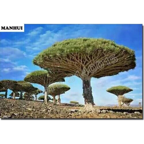 3d Cross Stitch Embroidery Diamond 5d Diy Diamond Painting Landscape tree Stickers Mosaic Diamond Gift Home Decor MH061