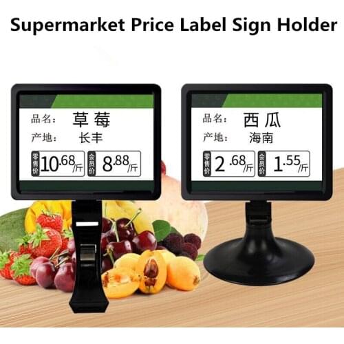 5 Pcs POP Adjustable Plastic Sign Holder,Clip-on Style Display Clips Sign Price Tag Merchandise Sign Display Clip Holder
