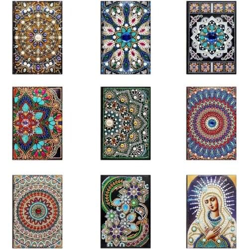 50 Pages Diamond Painting Notebook DIY Special Shaped Embroidery Cross Stitch A5 Diary Book Craft