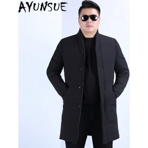 AYUNSUE Winter Coat Men 90% White Duck Down Jacket Korean Fashion Plus Size Puffer Jacket Men Warm Parka Casaco Y58 YY1355
