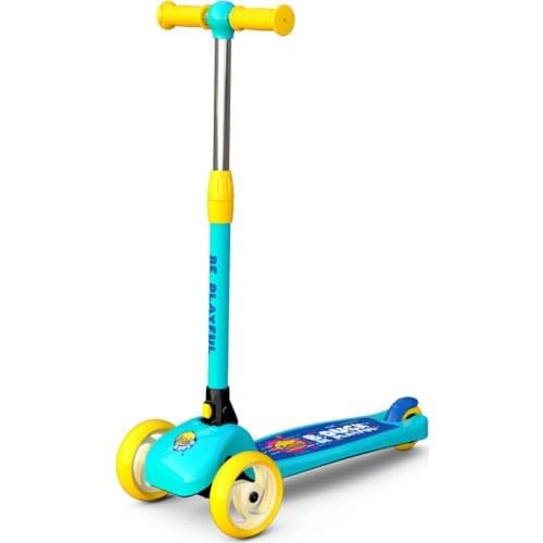 Childrens scooter three-wheeled scooter music baby slippery slippery car for beginners