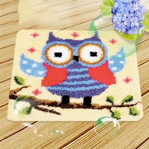 DIY Handcraft Segment Embroidery Carpet Beautiful Flowers Carpet Embroidered Material Package Practical Sofa Cushion Accessories