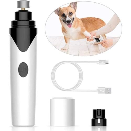 Electric Pet Nail Grinder Trimmer USB Charging Rechargeable Cat Dog Nail Clippers Pets Paws Nail Cutter Grooming Trimmer Tools