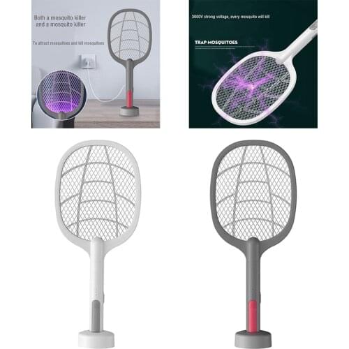 Electric Fly Insects Racket Zapper Killer Swatter Bug Mosquito Trap USB
