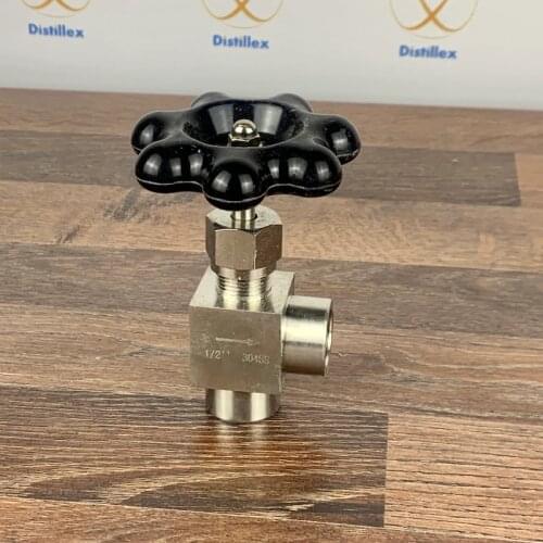 1/2" Needle Valve 90 degree , Full Port MNPT, SUS304