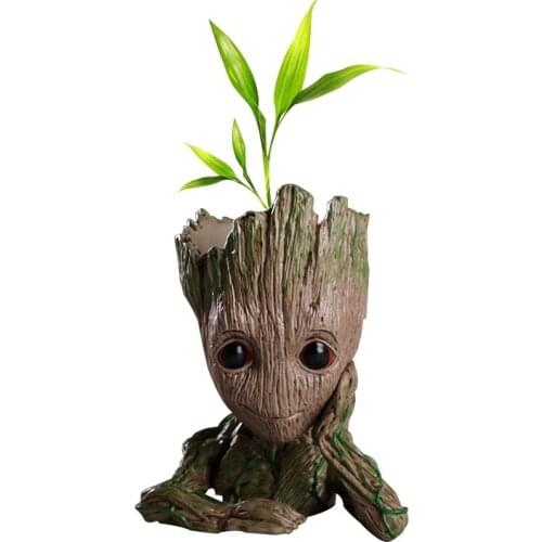 Vases groot flowerpot Flower Pot Planter Figurines Tree Man Cute Model Toy Pen Pot Garden Planter Flower Pot Gift for Kids