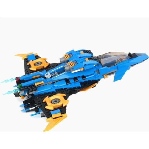 528PCS Toys Sets Ninja Storm Fighter Model Building Blocks Ninja Jie Warplane Knight Figures Toys For Friends Blocks Sets