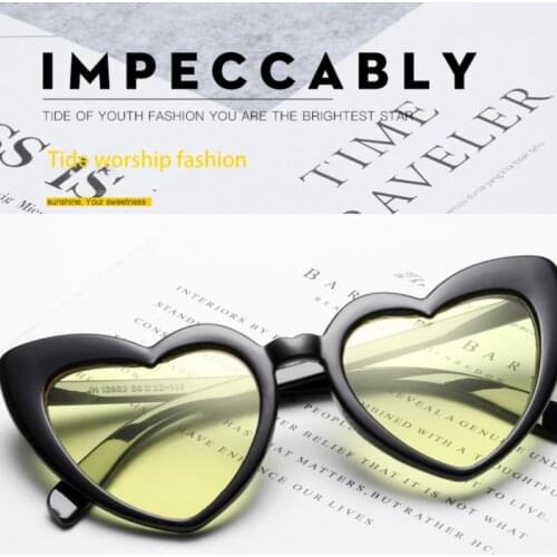 Love Heart Shape Sunglasses Women Rider Fashion Frame Light Colorful Sun Glasses Female Rider UV Glasses Motorcycle Equipments