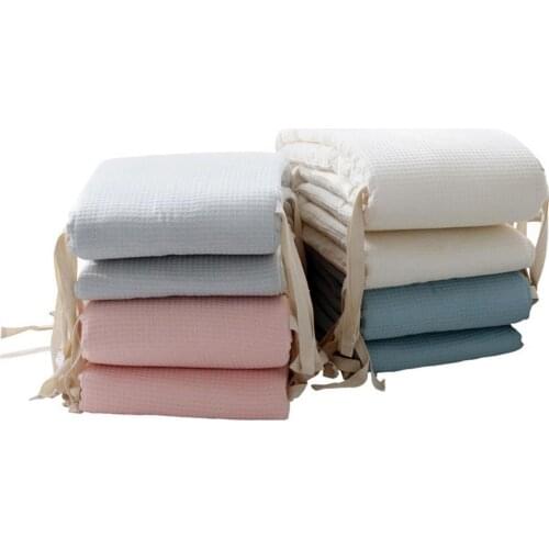 Baby Crib Liner Baby Crib Bumper Guard Pad Breathable Washable Anti-bump 4 Colors Crib Liner Anti-collision Bed Liner Protector