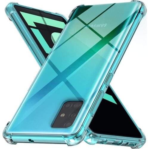 Shockproof Silicone TPU Case For Samsung A31 A 31 SM-A315F C Case Clear Transparent For Samsung Galaxy A31 A11 A21 A41 A51 A71