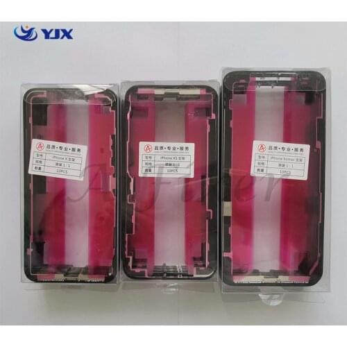 10Pcs Original LCD Bezel Chassis Middle Frame with Adhesive Sticker for iPhone X XS XR 11 12 Pro Max Touch Screen Middle Frame