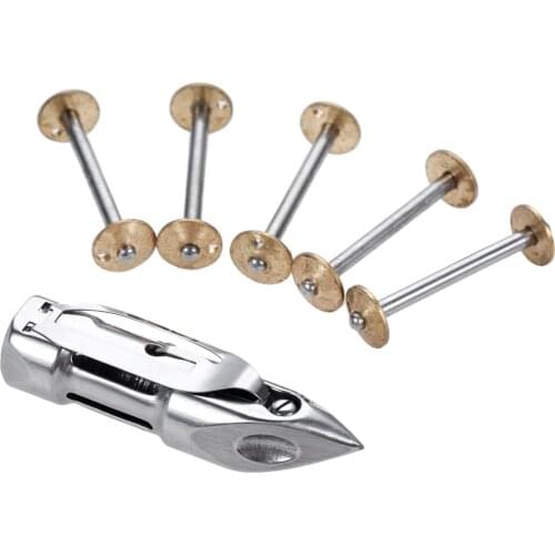 5Pcs Sewing Machine 8228 Steel Bobbin with 1Pc Shuttle Bullet Bobbin Case fit Singer 27,28,127,127-12,128