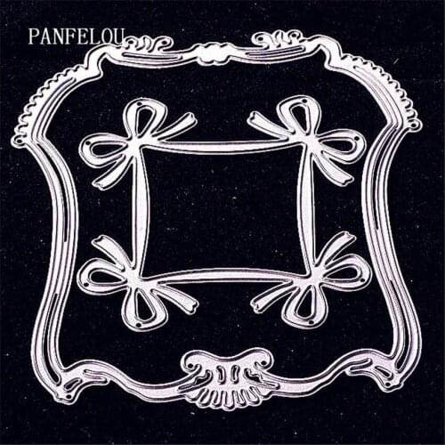 PANFELOU Metal craft Bowknot is the rope paper die cutting dies for Scrapbooking/DIY Easter wedding Halloween cards