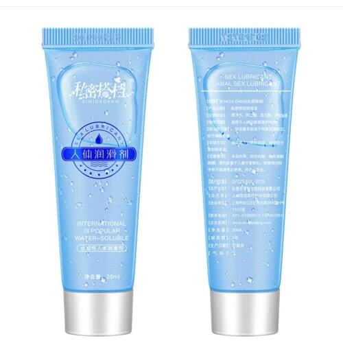 25ML Men/Women Sex Lubricant Transparent Cream Water-based Sex Oil Vaginal Anal Gel For Adults Sex Products/Toys S1674