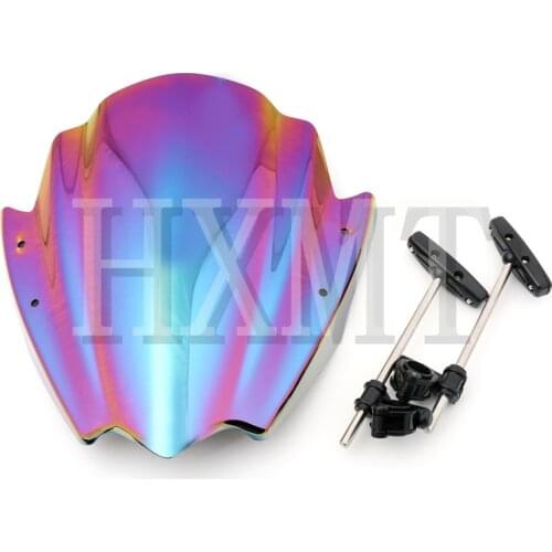 Universal Street Bike for Harley for Yamaha 7/8" & 1" Handlebar Mount Motorcycle MT 03 07 09 10 Windshield Windscreen Windscherm
