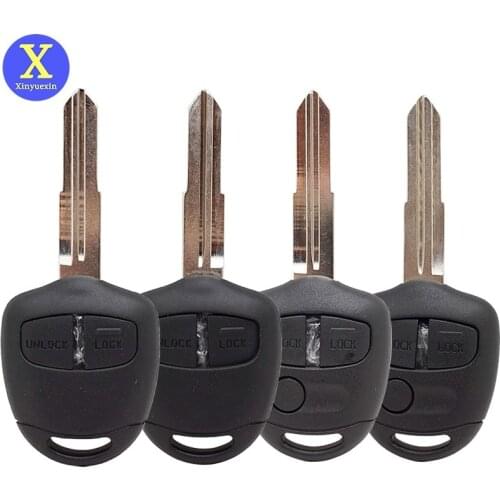 Xinyuexin 2 3 Buttons Remote Car Key Shell Case for Mitsubishi Outlander Pajero Sport Grandis ASX Replacement Car Key Case Fob