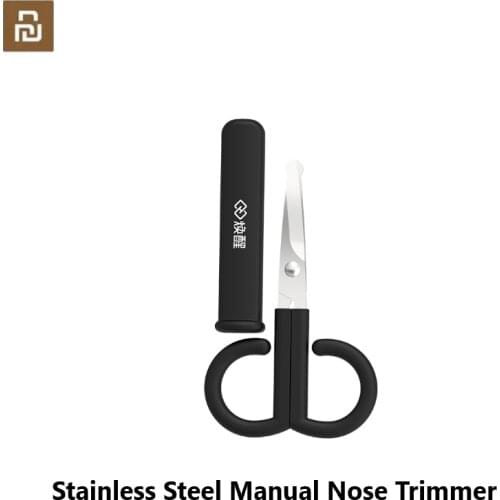 Youpin Stainless Steel Manual Nose Trimmer Scissors Professional Nose Hair Removal Machine Nose Ear Hair Clipper Trimmer Shaver