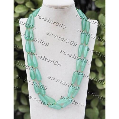 Z11429 4Row 21" Green Round Jade Jasper White Shell Pearl Necklace