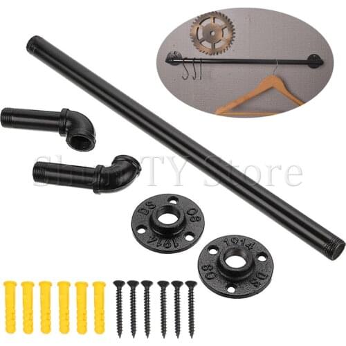 1 PCS Retro iron bathroom shop display rack clothing display rack bedroom coat hanger water pipe coat hanger