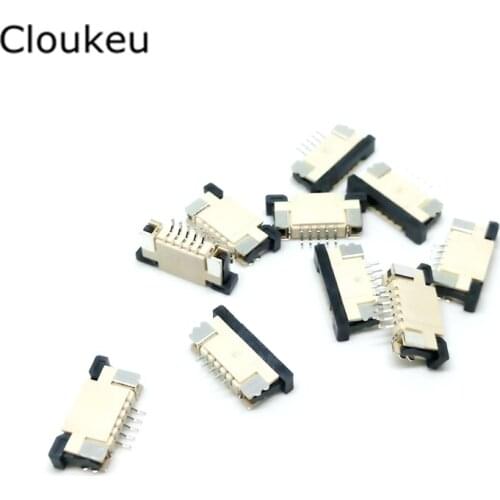 10Pcs FPC Connector cable socket 1.0MM 5Pin Drawer Top contact type