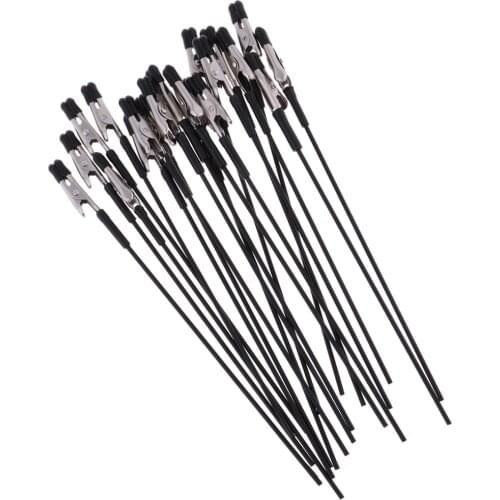 20Pcs Alligator Clip Stick for Airbrush Hobby Model Parts, Long-tailed, Steel