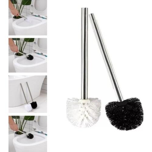 2020 New Style Toilet Articles For Stainless Steel Handle Toilet Brush Suit Household Hanger Frame Cleaning Brush WC-Borstel