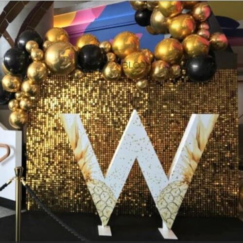 30x30cm 3D Art Wall Stickers crystal pneumatic sequins 3D wall panel mirror wall cloth paint house party decor brand logo 2020