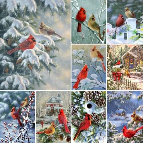 5D DIY Diamond Painting Sparrow Diamond Painting Picture Full Diamond Embroidery Cross Stitch Kit Inlaid Mosaic Home Decoration
