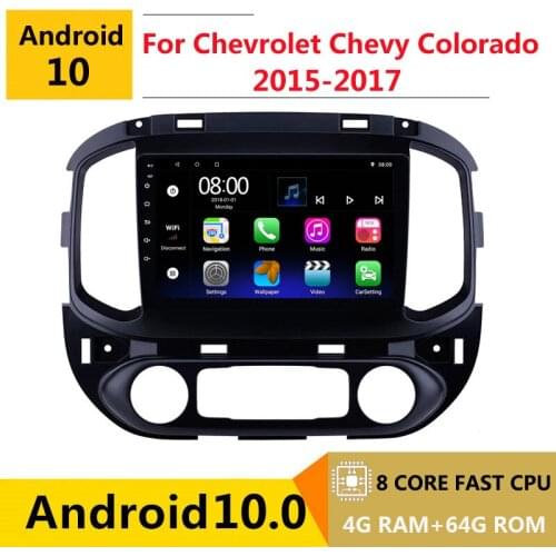2 din 8 core android 10 car radio auto stereo for chevrolet Chevy Colorado 2015 2016 2017 navigation GPS DVD Multimedia Player