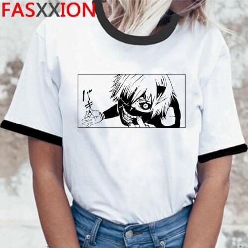 Tokyo Ghoul Kaneki Ken tshirt male white t shirt 2021 ulzzang print japanese top tees clothes ulzzang streetwear