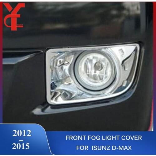 ABS front fog light cover For Isuzu d-max dmax 2012 2013 2014 2015 Accessories fog lamps Car Exterior Parts