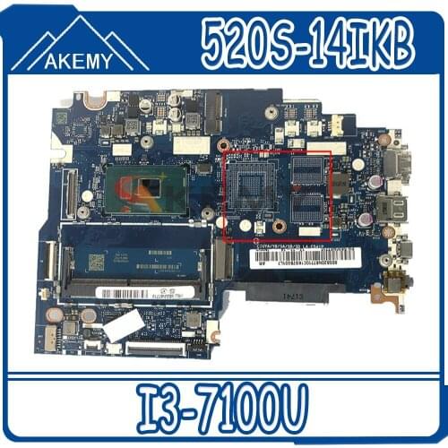 520S-14IKB motherboard Mainboard for lenovo ideapad CIUYA/SA/SB/SD LA-E541P 80X2 CPU:I3-7100U FRU 5B20P10991 5B20P10985 100%NEW