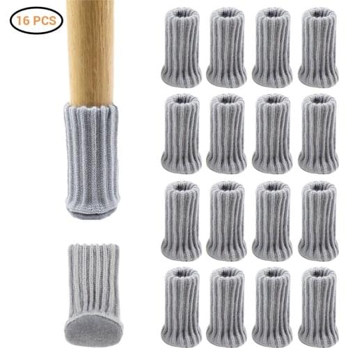 16Pcs Chair Socks High Elastic Non-Slip Chair Leg Feet Socks Covers Knitting Furniture Socks/Chair Leg Floor Protectors