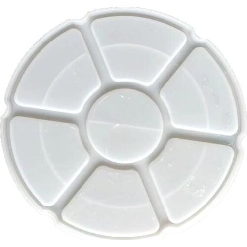 DIY Artist Paint Palette Resin Casting Mould Circle Shape Handmade Oil Paint Pallete Painting Molds