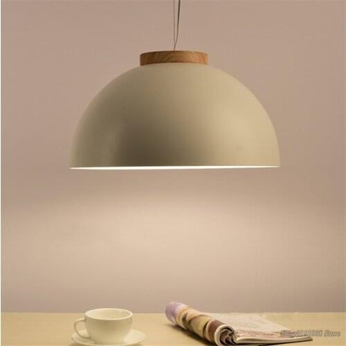 Nordic Restaurant Hanging Lamps Modern Minimalist Wooden Lamp Dining Room Lights Study Lamp Living Room Pendant Light Fixtures