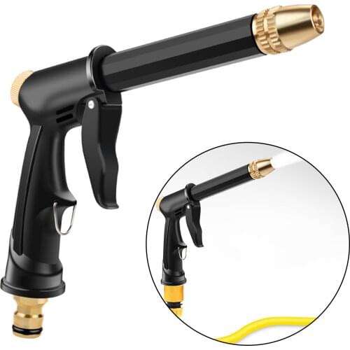 Portable Car Washer Wand Water Gun Garden Hose Watering Sprayer Cleaner 360° Rotaing Spray Guns Nozzle Control