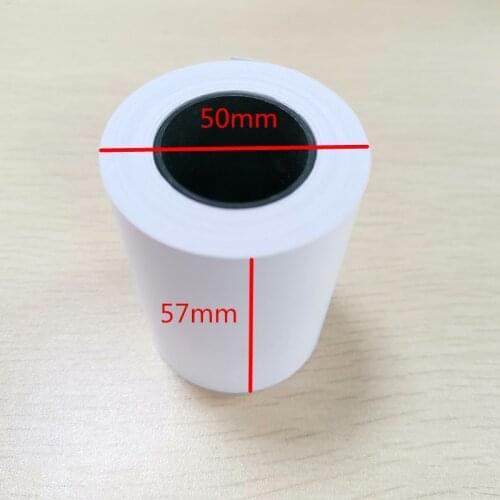 POS receipt label roll thermal printer label cashi register label 57mmx50mm Thermal Roll Paper