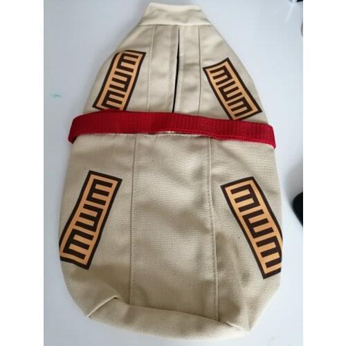 Anime Naruto Gaara Cosplay Gourd style Backpack Canvas Sling double Shoulder Bag Soft Satchel Small Kids Student Purse