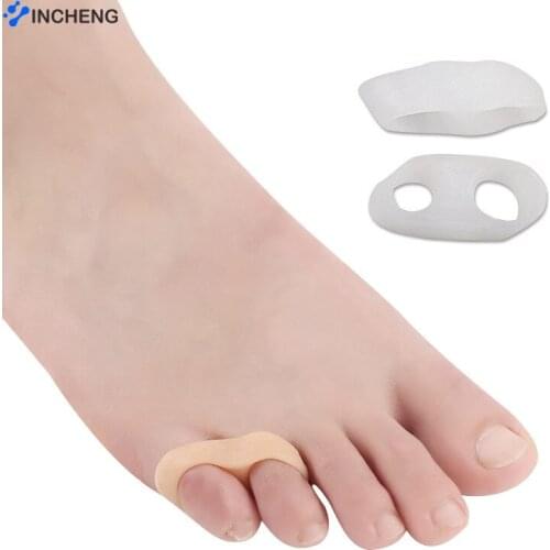 Silicone Gel Small Toe Separator for Prevent Toe Overlap Hallux Valgus Corrector Thumb Protection Orthopedic Inserts Pads
