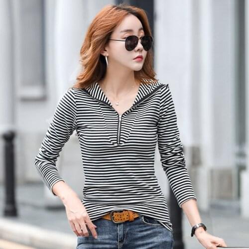 BOBOKATEER Haut Femme Hoodies Women Clothing Long Sleeve Zip Up Hoodie Ladies Tops Mujer Camisetas Striped Woman Clothes 2021