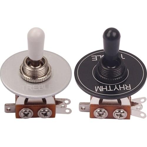 1 Set Copper Pickup Selector Switch with Rhythm Treble Washer Replacements for Guitars