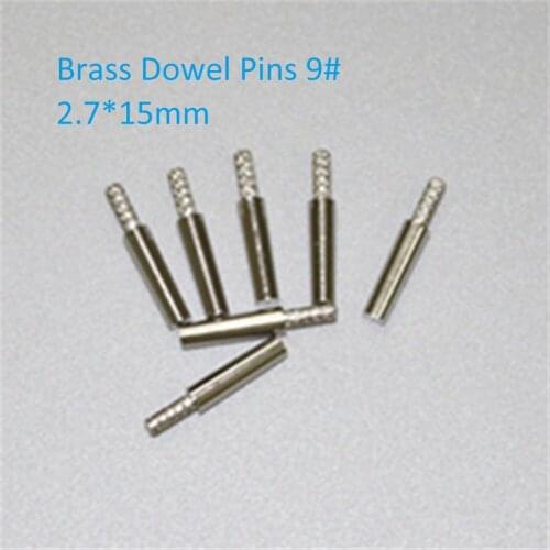 1000 Pcs/Bag Dental Lab Material Pins Lab Tools 100 % Brass Dowel 9 # Dental Pitch Brass Pins 2.7 * 15mm Copper Brass Fit 1.85mm