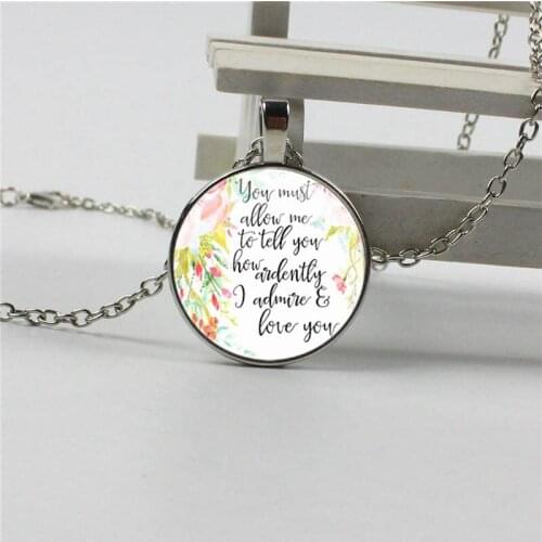 2018 new quote should let me tell you how I warmly admire and love your necklace jewelry inspiration gift