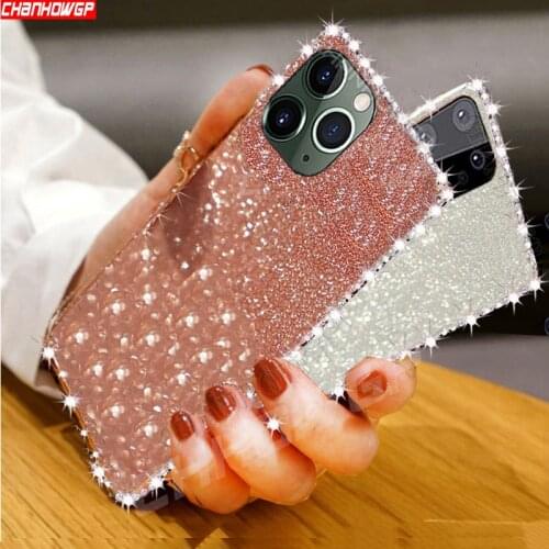 3D Diamond Glitter Soft Phone Case on For iPhone 11 12 Pro Max 8 7 Plus Xr X Xs Max SE 2020 Bling Clear Silicone TPU Back Cover