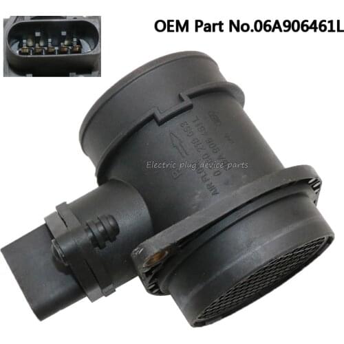 OEM 06A906461L MAF Mass Air Flow Sensor for Audi A4 TT for Volkswagen Beetle Golf Jetta Passsat 1.8L 0280218063 M3015 0986280217