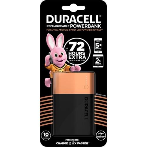 Duracell Powerbank 10050 mAh Portable Charger 10.000 Mah Prime Digital Display Built-In Multiple Wired Powerbank power bank portable charger USB for iPhone Samsung fast charger